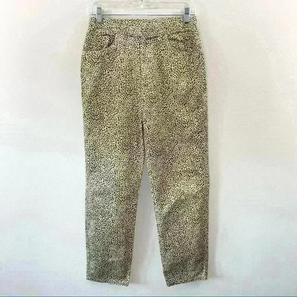 Liz Claiborne cheetah print pants/jeans